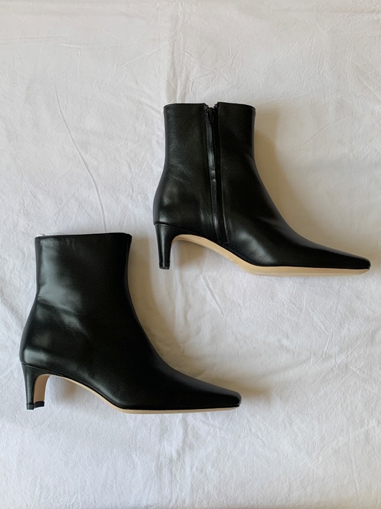 STAUD Shoes - Staud Wally Leather Ankle Boots Black 37